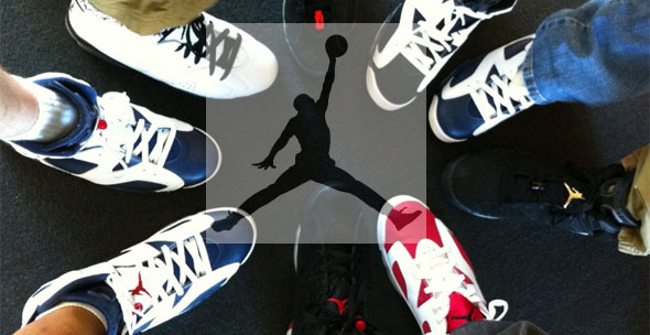 Jordan Brand Employees Show Off Kicks Via Twitpic
