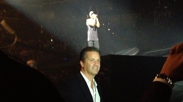 Coach Cal Attends Jay-Z Concert Opening Barclays Center