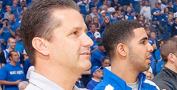 Drake Coaches Kentucky Wildcats At Charity Event
