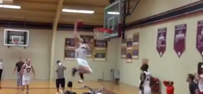 Video: DII Player’s 360 Dunk Over a Motorcycle At Midnight Madness