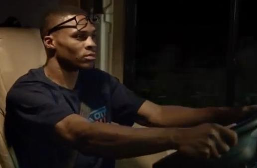 Westbrook and Van Gundy Swap Glasses