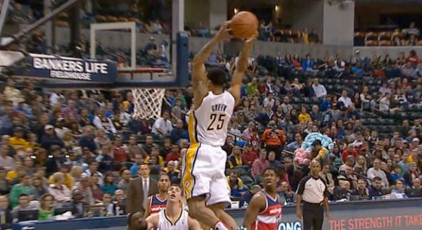 Gerald Green Gets Head Above Rim Again