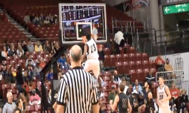 Watch: High School Sophomore Dunks With Head Above Rim