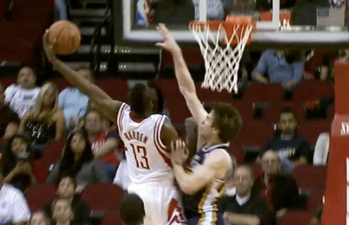 Watch: James Harden’s Vicious One Hander on Utah