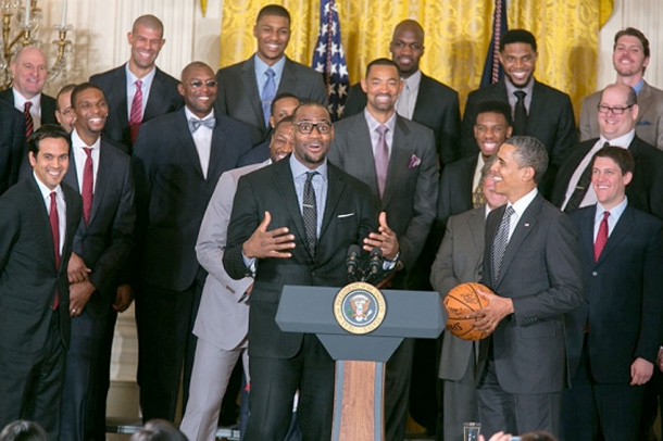 Lebron James in the White House: “Mama I Made It!”
