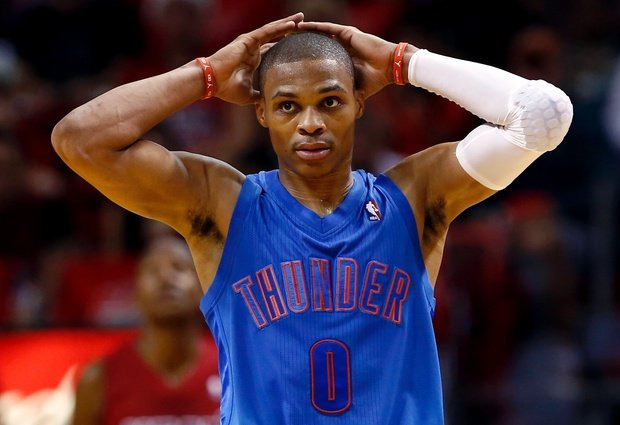 Watch: Westbrook Goaltends Shot By Nuggets Mascot, Crowd Not Happy