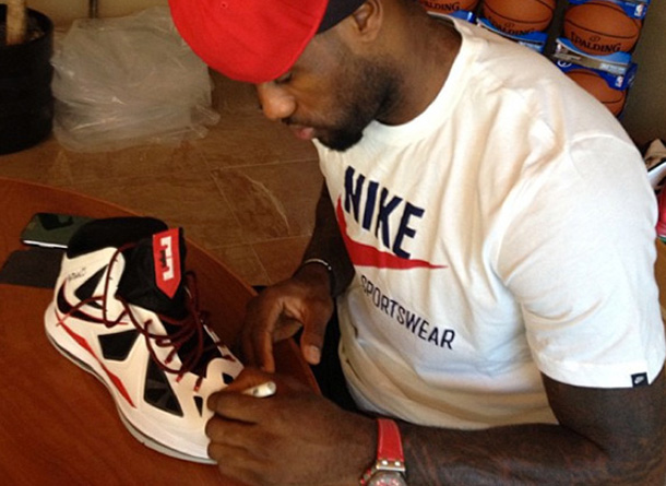 LeBron James Game-Worn Newtown, CT Tribute Sneaker To Be Auctioned