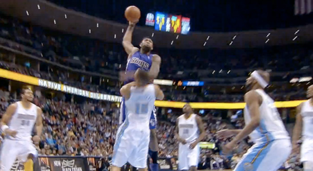Watch: DeMarcus Cousins Crushes Dunk On Anthony Randolph