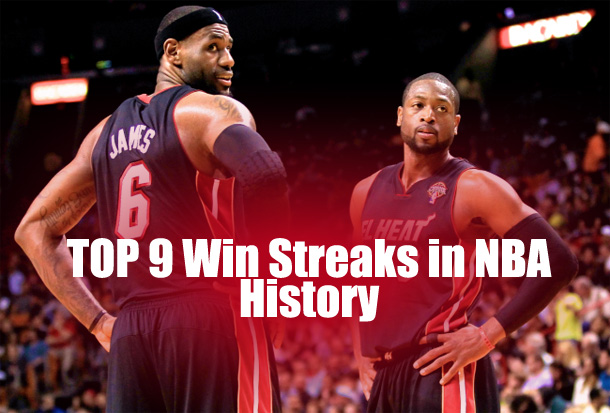 Top 9 Win Streaks in NBA History