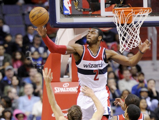 Watch: John Wall Sky for the Block on Goran Dragic