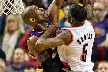 Kobe’s Huge Block on Blazers’ Will Barton