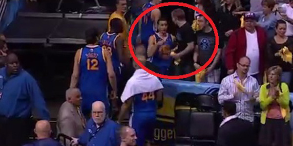 Steph Curry Gets in Verbal Altercation with Nuggets Fan, Landry Steals Fans Towel