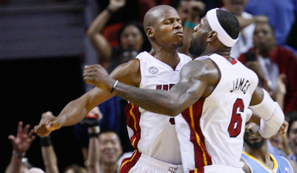 Watch: Lebron James Sick Behind The Back Pass to Ray Allen