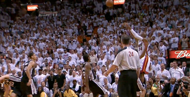 Watch: Ray Allen’s Clutch 3 Sends Game 6 to OT