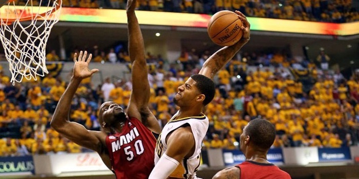 Watch: Paul George Puts Chris Bosh On A Poster, Pacers Force Game 7