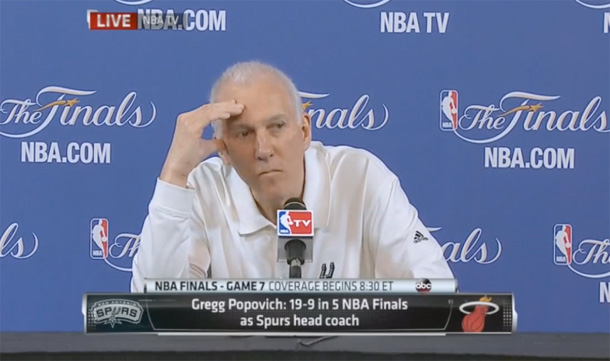 Watch: Gregg Popovich’s Hilarious Pre-Game Presser for Game 7