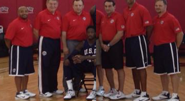 Coach Mike Krzyzewski Wears ‘Team USA’ Nike LeBron 9 Low During Mini-Camp