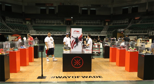 Li-Ning Way Of WADE Display At SneakerCon Miami
