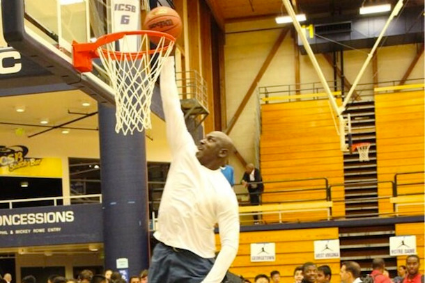 Watch: Michael Jordan Can Still Dunk at Age 50!