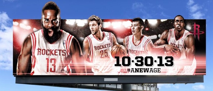Look: Awesome New Rockets Billboards Featuring Angry Harden and Howard