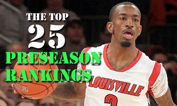 NCAA Preseason Top 25 Rankings 2013-14