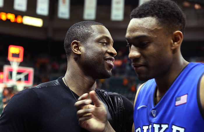 Watch: Lebron, Wade, and Kobe Witness Jabari Parker vs Miami