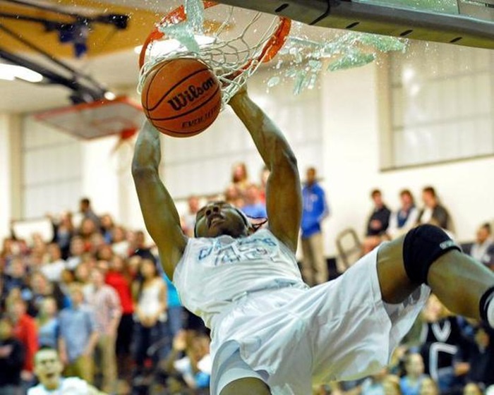 Watch: HS Baller’s First Ever Dunk Is A Backboard Shattering Alley-Oop