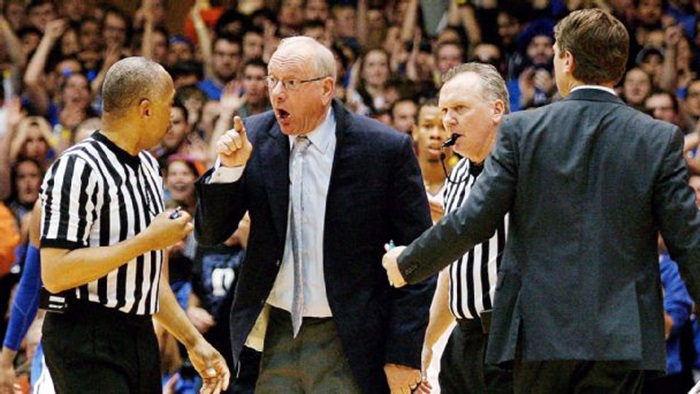 Watch: Jim Boeheim Goes Berzerk, Gets Ejected In Final Seconds Vs. Duke