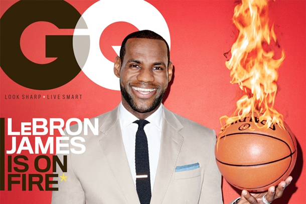 Lebron James Celebrates His Upcoming GQ Cover