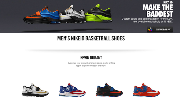 KD 7 Available On Nike iD For Customization