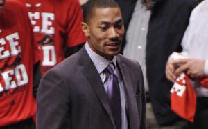 NBA, Chicago Bulls, Derrick Rose, Suit, Sidelines