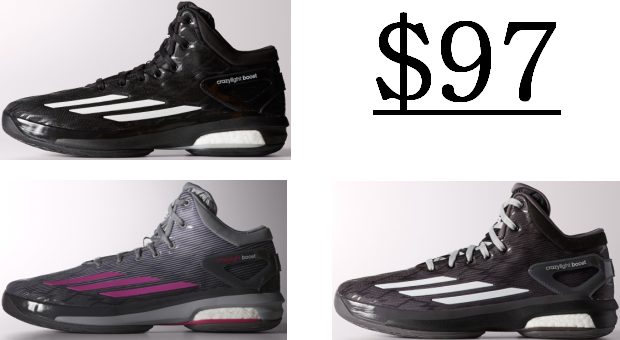 Three adidas Crazylight Boost Colorways Drop To $97 On adiWebstore