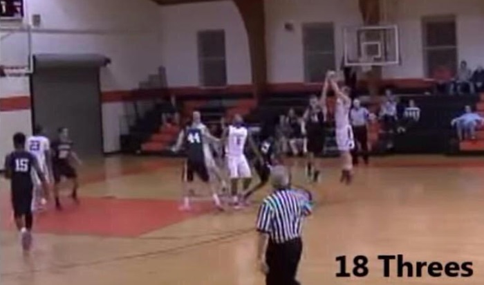 Watch: HS Player Nails 18 Threes, Scores 55 Pts In A Game