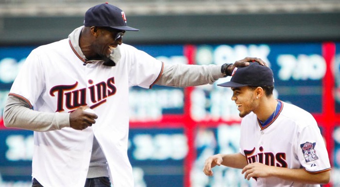 Watch: Final Four MOP Tyus Jones, Kevin Garnett Throw Out First Pitch At Twins Game