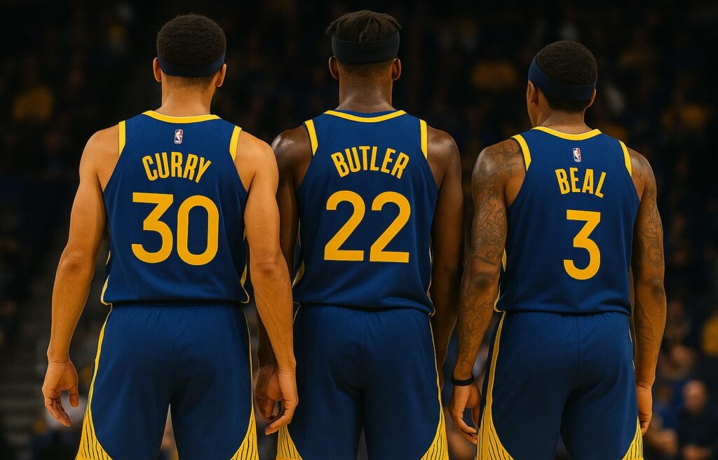 Warriors Big 3 with Curry Butler and Beal
