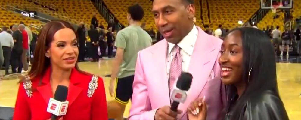 Stephen A. Smith’s Daughter Stole the NBA Finals Spotlight—and He Knew It