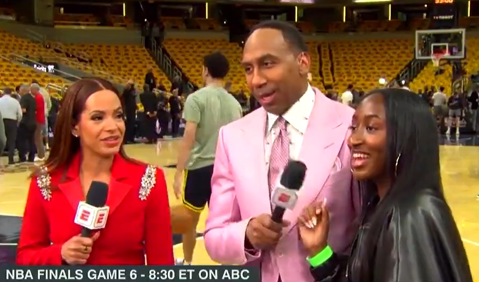 Stephen A. Smith’s Daughter Stole the NBA Finals Spotlight—and He Knew It