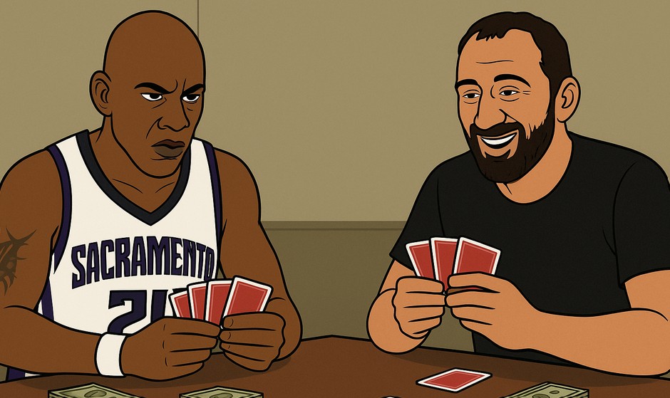 Bobby Jackson Vlade Divac card game bet