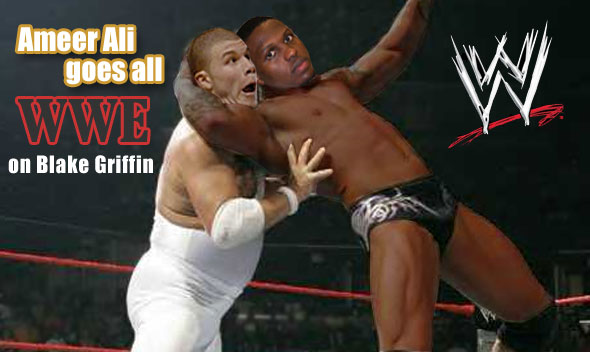 NBA Photo Fun: Ameer Ali goes all WWE on Blake Griffin!